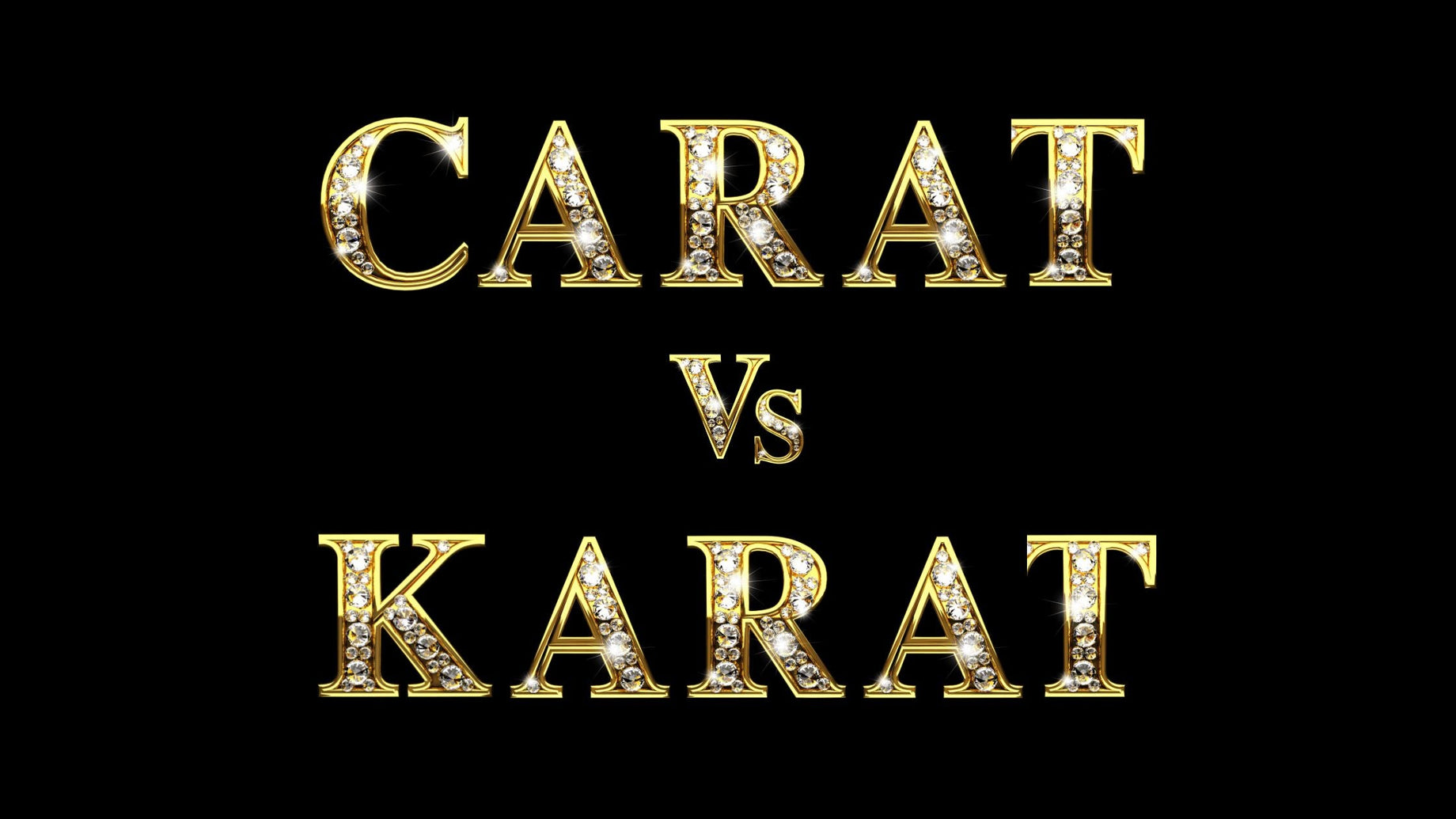 The Difference Between Carat and Karat - Mantarraya NYC