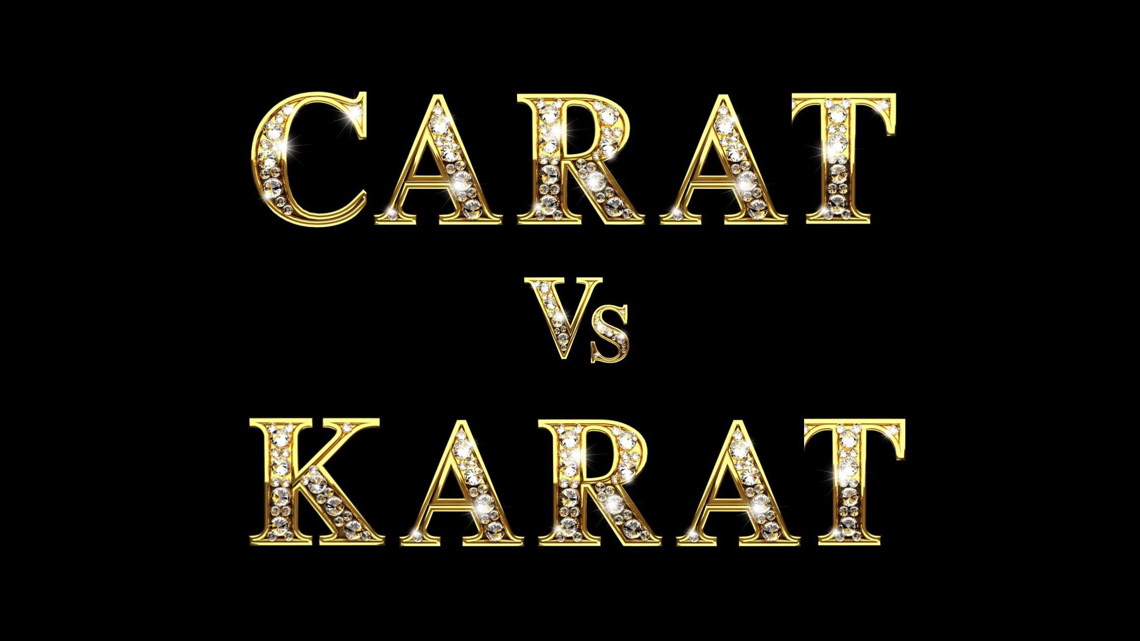 The Difference Between Carat and Karat - Mantarraya NYC
