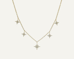 Celestial Star Necklace - Mantarraya NYC