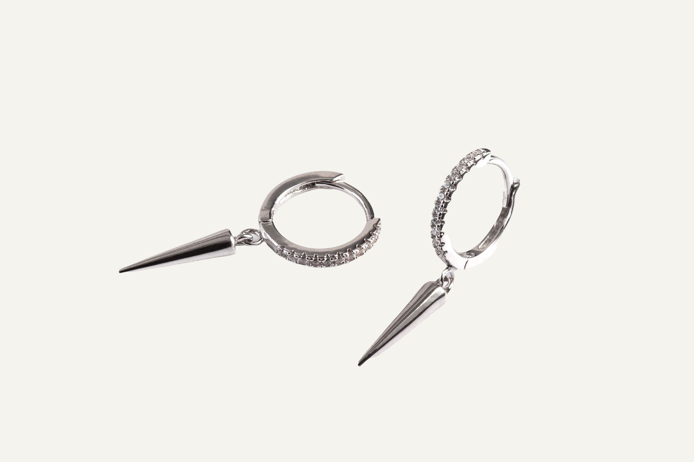 Spike Hoop Earrings - Mantarraya NYC